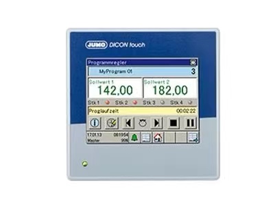 JUMO 703571 DICON touch-配有无纸记录功能和触屏的双通道过程和程序控制器 (703571)